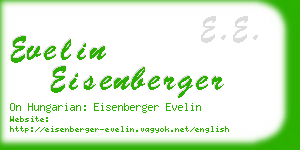 evelin eisenberger business card